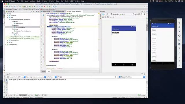10 - RecyclerView with OnClickListener(Kotlin) смотреть онлайн