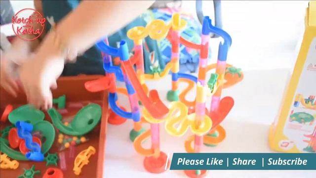 Marble Run Unboxing (Logical thinking & Creativity Toy) by Ketch-up with Katha смотреть онлайн