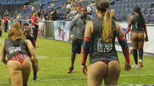 Женский американский футбол! The women American football