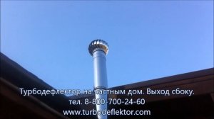 Турбодефлектор на частный дом. Дефлектор, как пример готовой системы вентиляции.