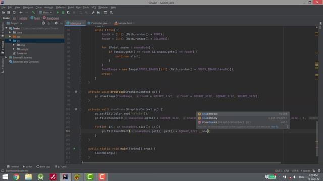 JavaFx Game: Snake смотреть онлайн