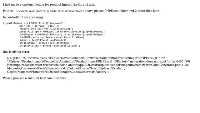 Magento: Php Excel Reader смотреть онлайн