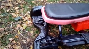 Космолёт -- из гироскутера и снегоката ( свинцовая батарея и родной контроллер от гироскутера )