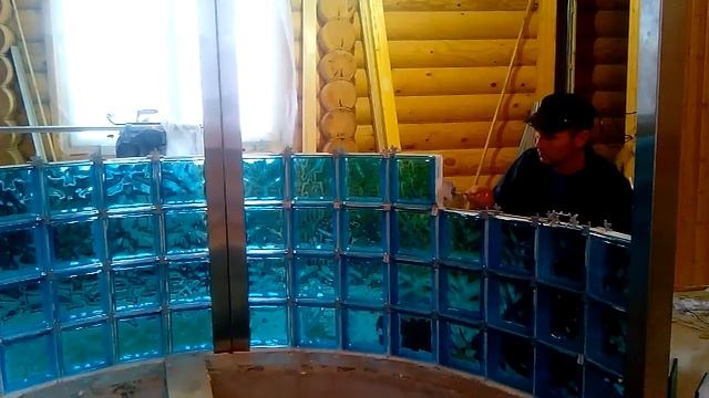 Монтаж стеклоблока смотреть онлайн