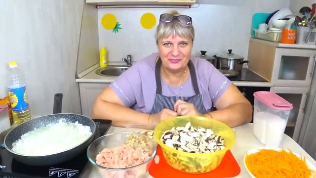 ЭКОНОМНОЕ меню#3! Суп ГРИБНОЙ! Жульен с КУРИЦЕЙ Огурцы по-Корейски! Завтрак обед ужин ВКУСНО ! смотреть онлайн