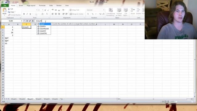Microsoft Excel: Count Function смотреть онлайн