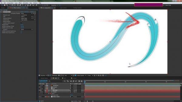 Искажение изображения вдоль маски в After Effects - AEplug 078