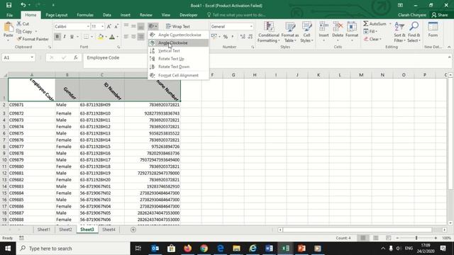 Alignment, Orientation and Wrap Text in MS Excel 2016 смотреть онлайн