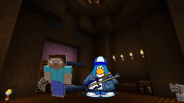 Club Penguin Meets Minecraft (HD) смотреть онлайн