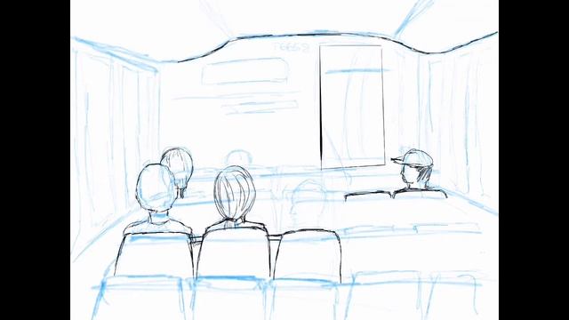 IPad Pro + Apple Pencil Sketch: City Commute