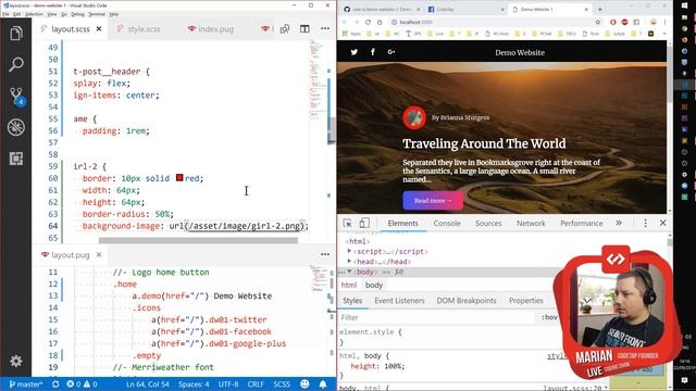 Cate wants to build a website layout with HTML, CSS grid and CSS flexbox - 006 смотреть онлайн