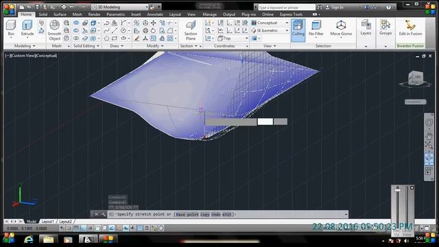 Auto CAD Tutorial : Network Blend in hindi смотреть онлайн