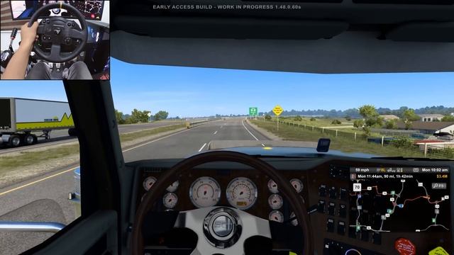Oklahoma - American Truck Simulator | Thrustmaster TX gameplay смотреть онлайн