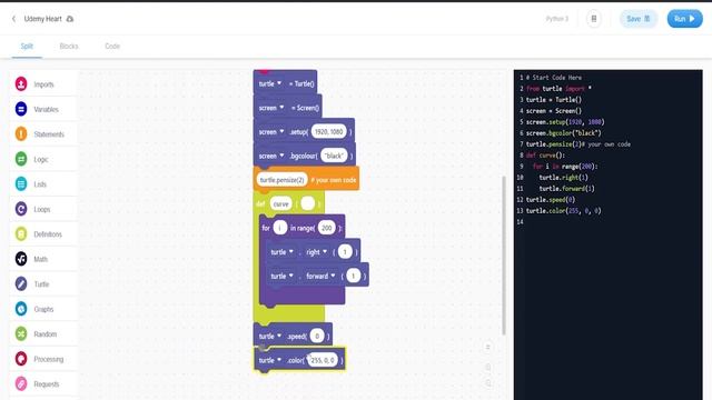 Coding Made Easy: Creating A Heart In Block Scripting and Python смотреть онлайн