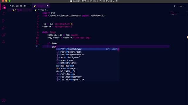 Face detection python, Opencv , Cvzone tutorial in hindi смотреть онлайн