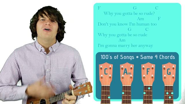 Rude - MAGIC! | Easy Ukulele Tutorial & Cover (113) смотреть онлайн