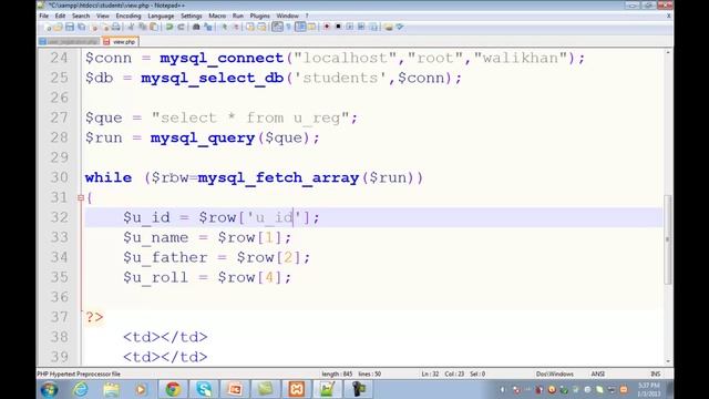 Student Registration System in PHP/MySQL with Admin Panel in Urdu/Hindi 6/15 смотреть онлайн