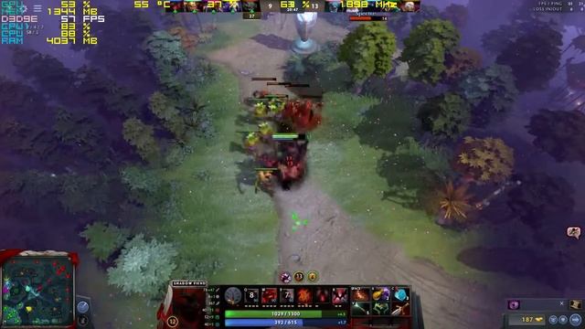 DOTA 2 Athlon X4 880K GTX 1060 3GB смотреть онлайн