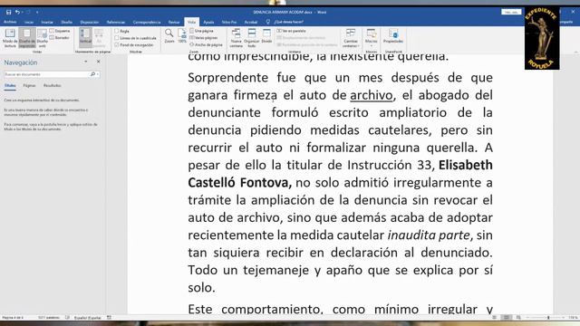 ACODAP del Juez Fernando Presencia denuncia al Dr. Arimany Manso y la juez Castelló del 33 смотреть онлайн
