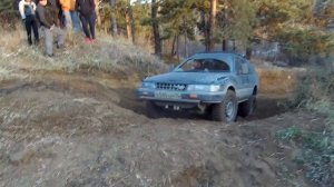 Заруба подготовленных для бездорожья Toyota Carib (ae114 vs ae95)! Квадро резина против МТ! OffRoad