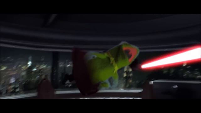 Revenge Of The Sith But Kermit Is Chancellor Palpatine