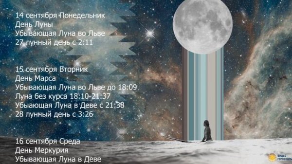 Лунный календарь на Сентябрь 2020