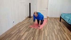 Упражнения на гимнастическом мате. Продолжение