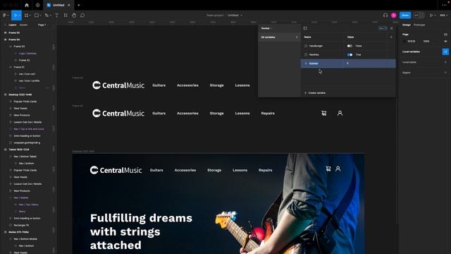 Responsive Navbar UI Design with Local Variables and Modes in Figma. for Desktop, Tablet and Mobile смотреть онлайн