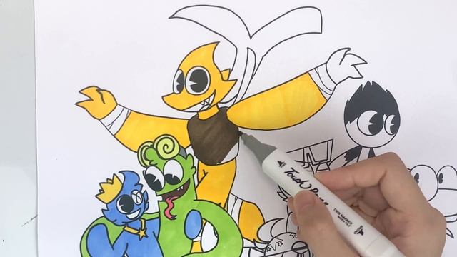 Rainbow Friends Chapter 2 New Coloring Pages / Roblox Fanmade / Coloring ALL Monsters / NCS Music смотреть онлайн