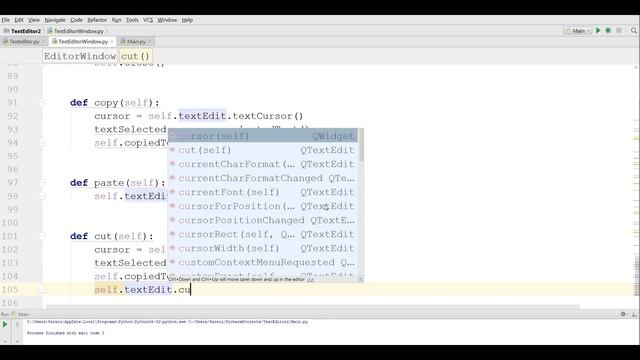 PyQt5 And Qt Designer Making TextEditor Working On Edit Menu Part 8 смотреть онлайн