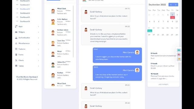 Chat Bot Admin Dashboard – Responsive Bootstrap 5 Admin Template смотреть онлайн