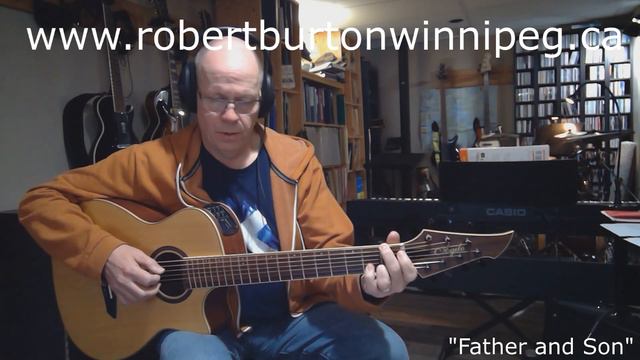 Father And Son Cat Stevens - Baritone 7 string Acoustic Guitar - Robert Burton Winnipeg смотреть онлайн