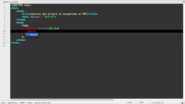 Tutoriel / Cours Complet PhP & MySQL [Chapitre 18/27] : Gestion des erreurs en PhP смотреть онлайн
