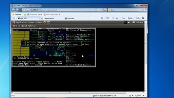 Play dwarf fortress in a web-browser. No plugins needed.