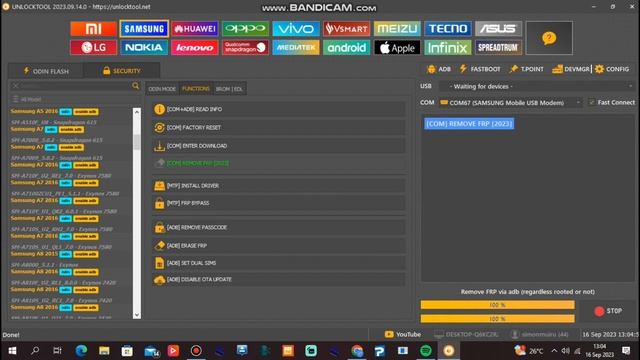 Samsung A13 Android 13 & 12  FRP Bypass With UNLOCK TOOL