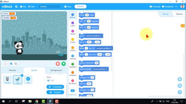 mBlock เกม Panda Jumper смотреть онлайн