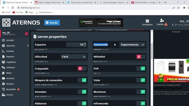 ?COMO CREAR UN SERVIDOR CON MODS, PLUGINS| ATERNOS 2022 ? смотреть онлайн