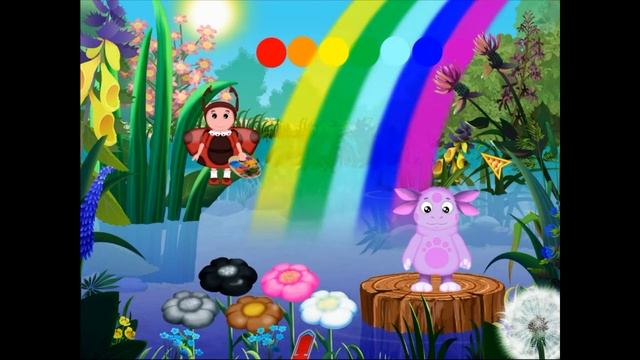 Лунтик Учимся рисовать Часть 1: Изучаем Цвета Радуги с Милой. Развивающие игры для детей. смотреть онлайн