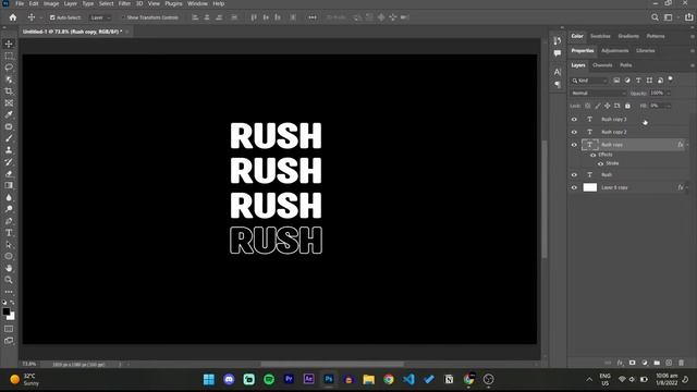 Wavy Text Tutorial (Photoshop 2022) смотреть онлайн