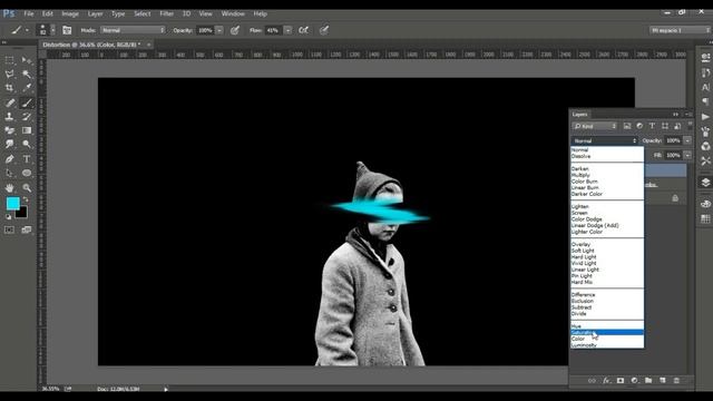 Glitch Distortion Effect- Photoshop Tutorial [works on PS CC 2018] смотреть онлайн
