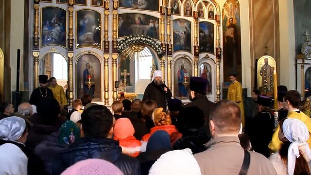 Установка купола Сретенский Храм. Митрополит Ростовский и Новочеркасский Меркурий. смотреть онлайн