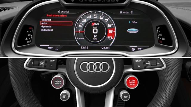 Audi R8: многофункциональный руль с расширенными возможностями смотреть онлайн