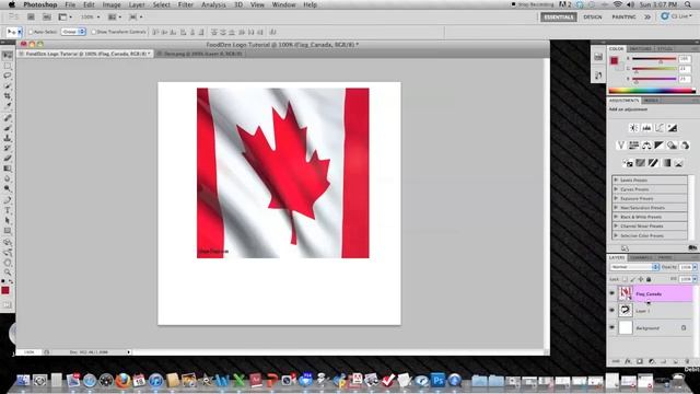 Tutorial: How to Create a Flag Overlay on a Logo in Photoshop смотреть онлайн