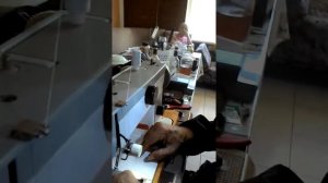 Как заправить нитку в иголку в Шв. машинке Чайка