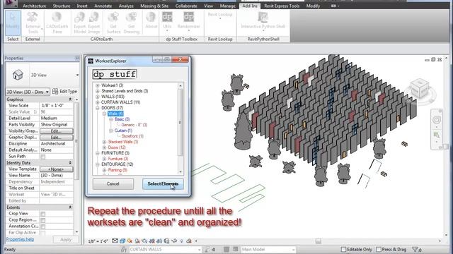 dp Stuff - WorksetExplorer Add-In for Revit 2013 смотреть онлайн