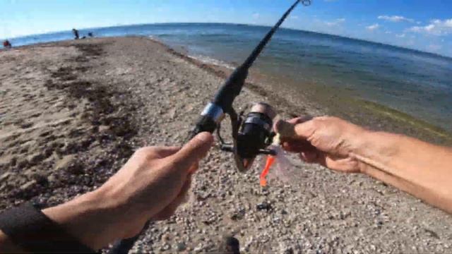 Catching Summer Flounder (Fluke) from Shore using Salmon Red Gulp смотреть онлайн