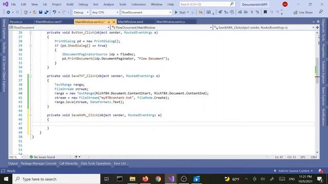 WPF Documents | Flow Document -vi | RichTextBox -iii | Save As Text, XAML, RTF file смотреть онлайн