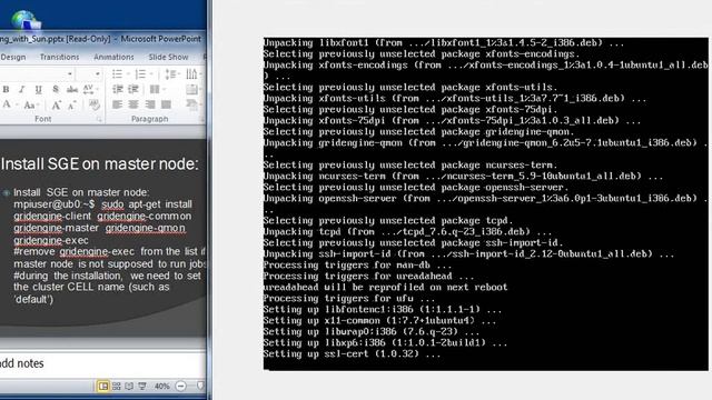 Run through of an actual installation of Sun Oracle Grid Eninge in Ubuntu 12.10 смотреть онлайн