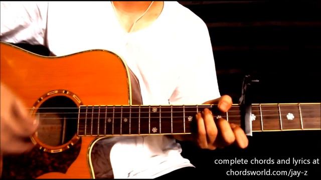 Holy Grail Chords "Jay-Z" ChordsWorld.com Guitar Tutorial смотреть онлайн