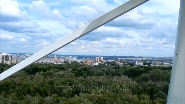 Вид на Тулу с колеса обозрения центрального парка.